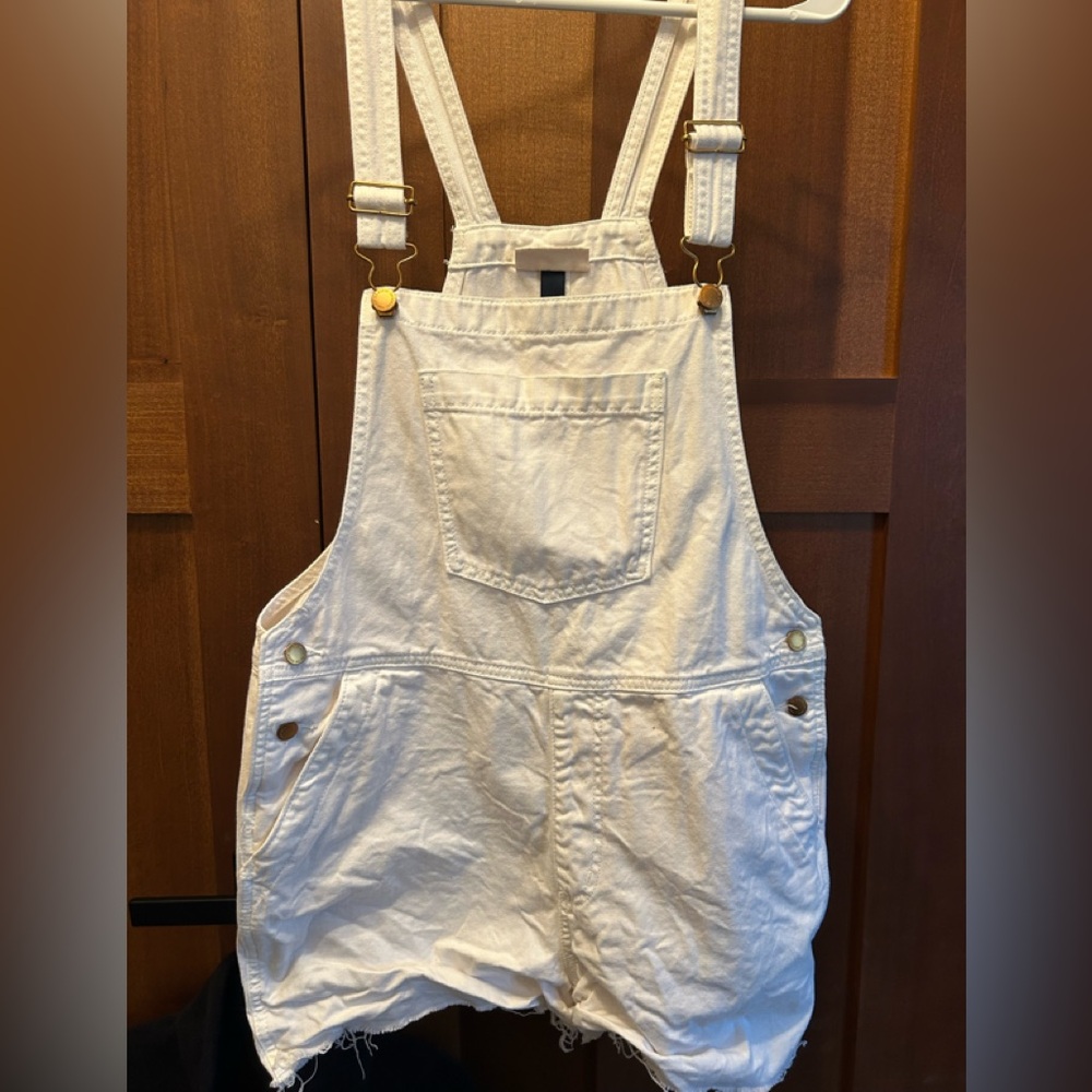 White Universal Thread overalls size 10